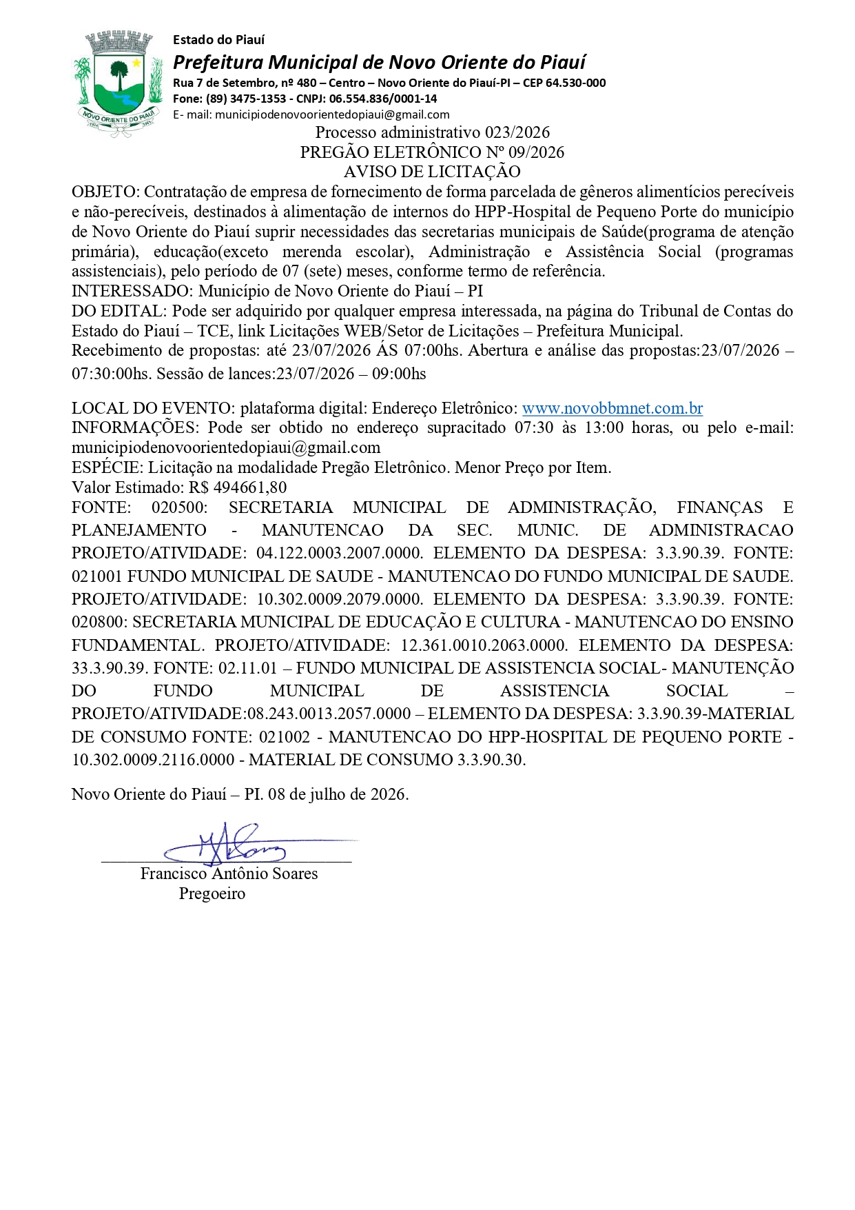 licitaçao